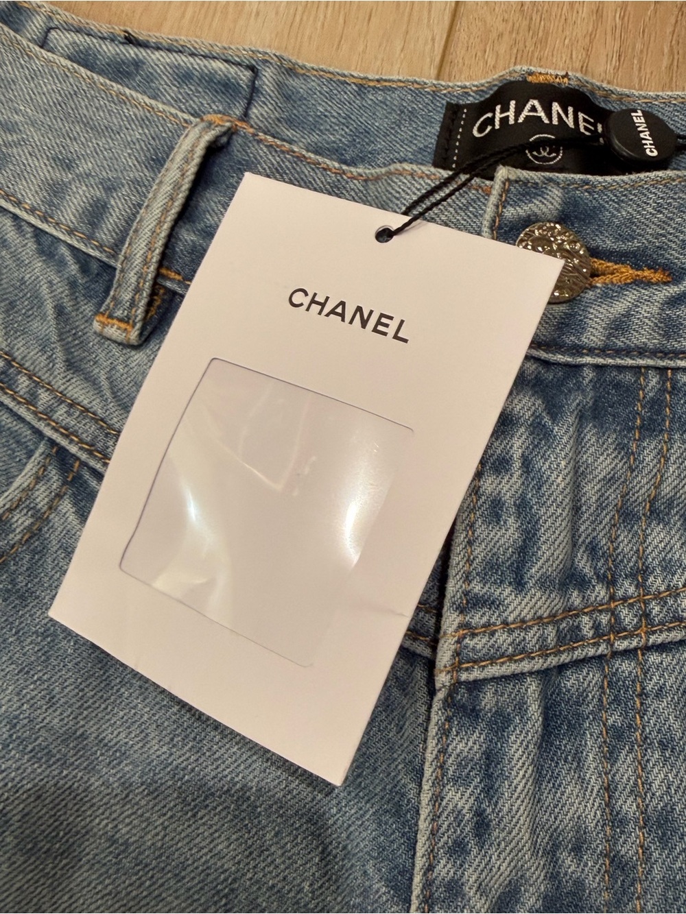 Chanel COCO Light Wash Women’s Straight Jeans - Picture 5 of 8